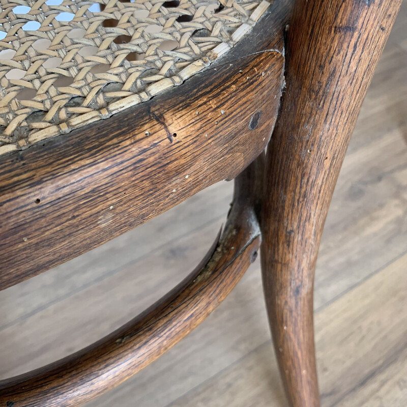 Coppia di sedie vintage in legno curvato Thonet modello n. 10, 1890