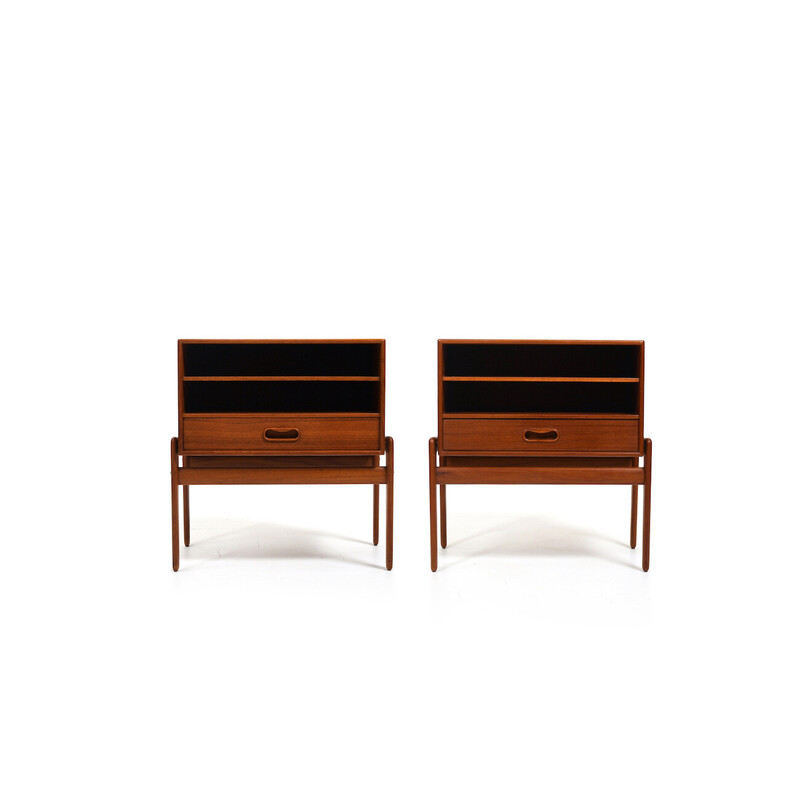 Pair of vintage night stands by Arne Vodder for Vamo Sønderborg, Denmark 1960s