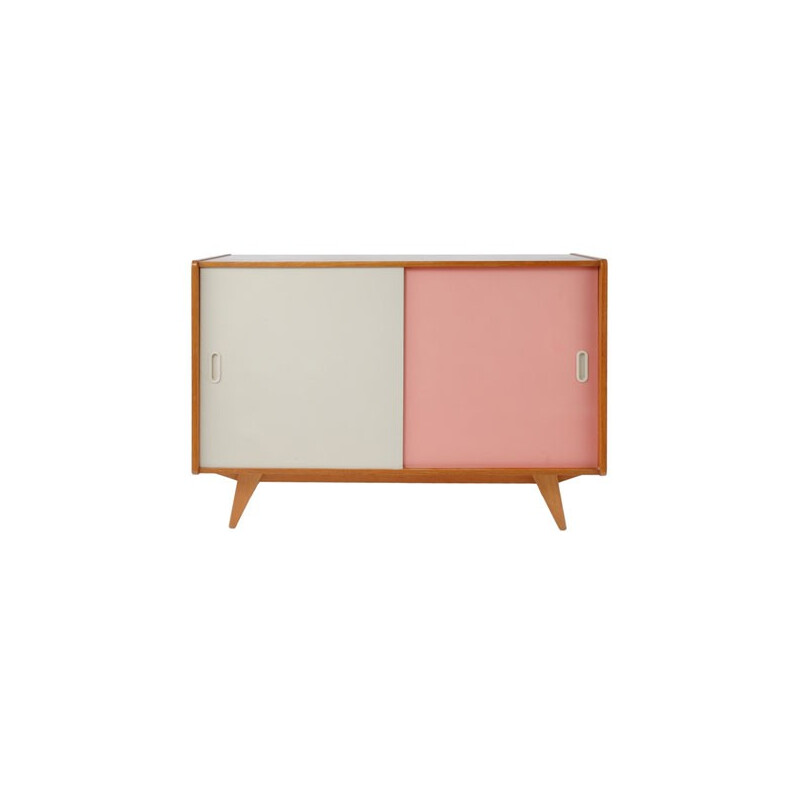 Teak and plastic sideboard, Jiri Jiroutek - 1960