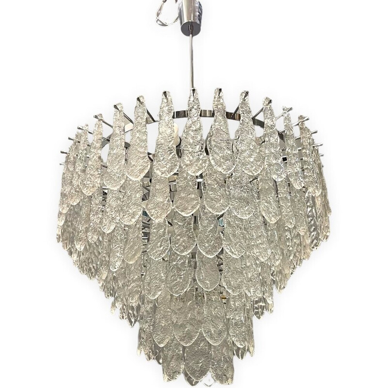 Italian vintage Murano glass chandelier, 1970s