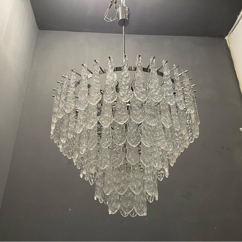 Italian vintage Murano glass chandelier, 1970s