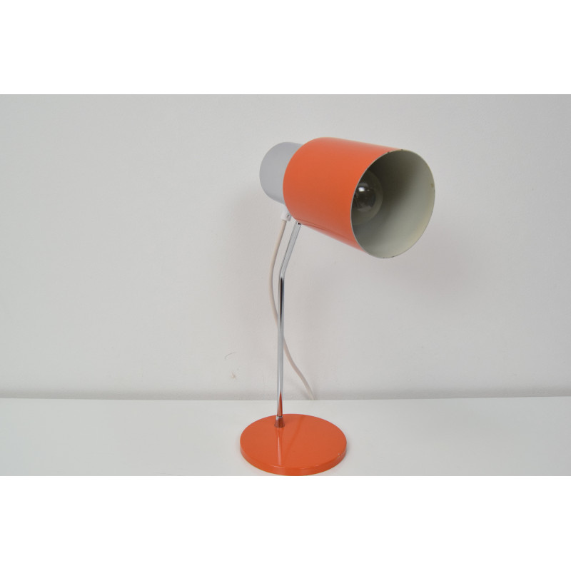 Lampe de table orange vintage par Napako, Tchécoslovaquie 1970