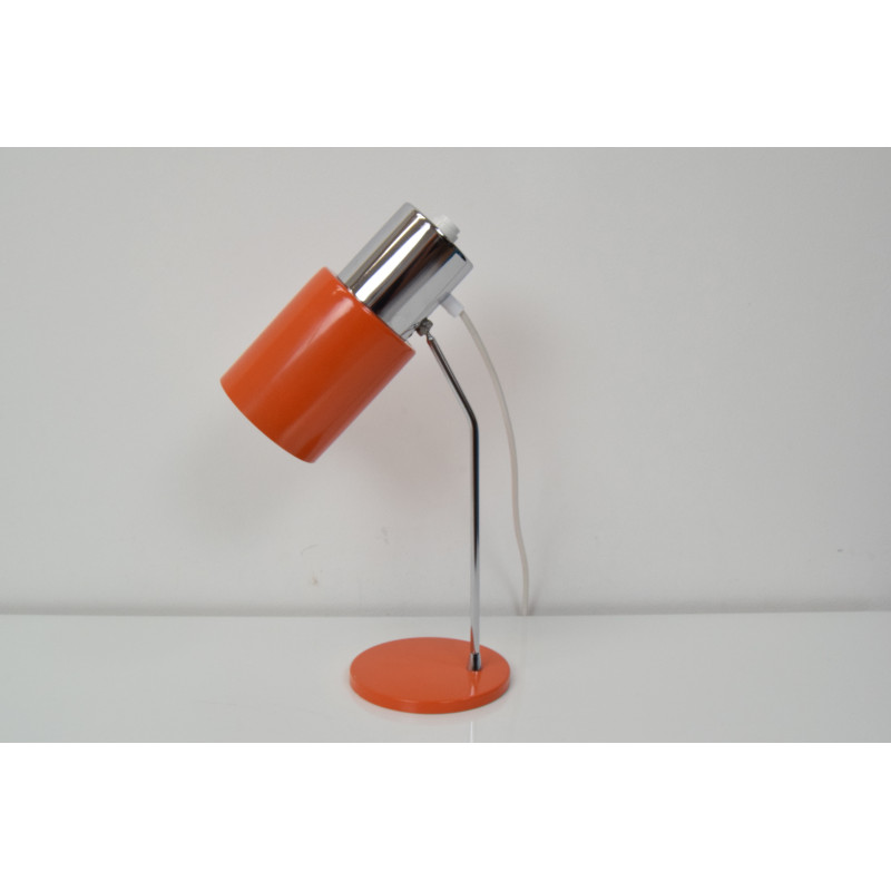 Mid-century orange table lamp by Napako, Czechoslovakia 1970s