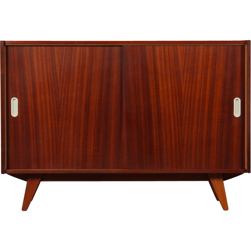 Vintage mahogany veneer chest of drawers model U-452 by Jiri Jiroutek for Interier Praha, 1960