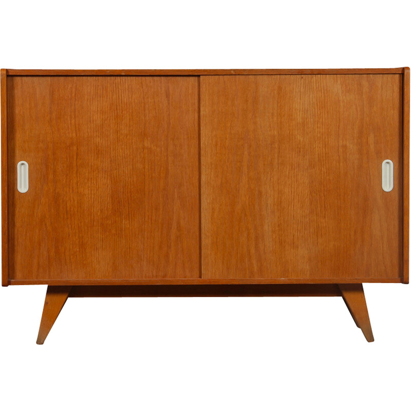 Vintage oakwood chest of drawers model U-452 by Jiroutek for Interier Praha, 1960