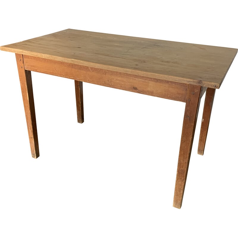 Table de ferme vintage en bois