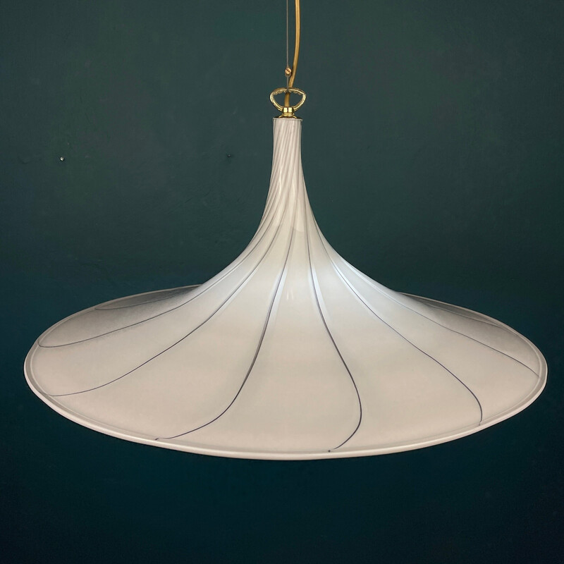 Vintage Murano glazen hanglamp, Italië 1970