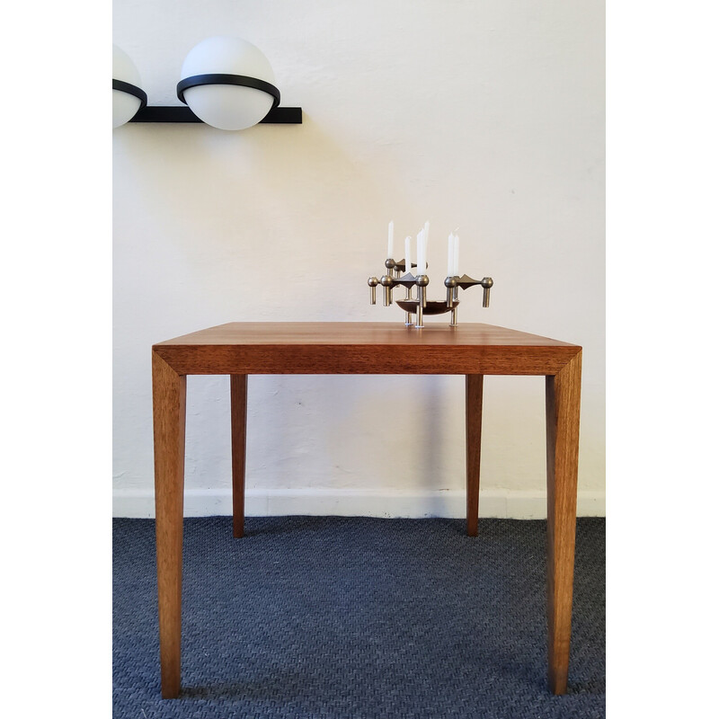 Vintage teak side table by Severin Hansen for Haslev Møbelfabrik, 1960