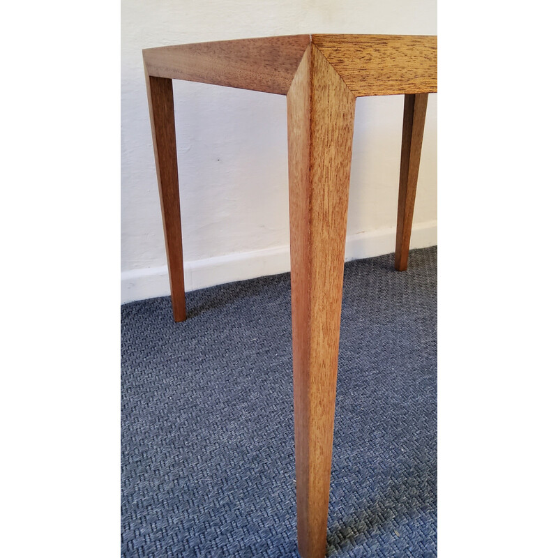 Vintage teak side table by Severin Hansen for Haslev Møbelfabrik, 1960