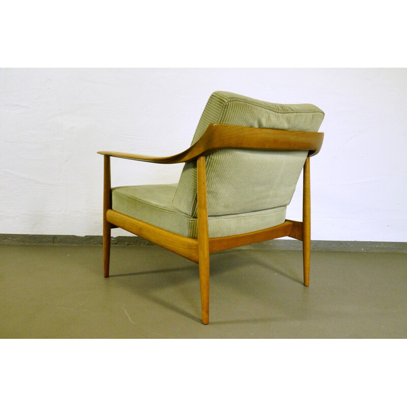 Knoll Antimott armchair in cherrywood, Wilhelm KNOLL - 1960s