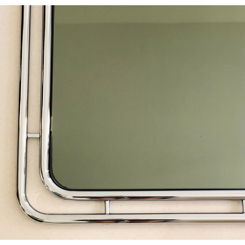 Vintage chrome mirror, Italy 1970