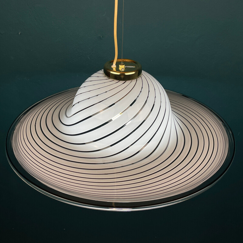 Vintage Murano glass pendant lamp, Italy 1970s