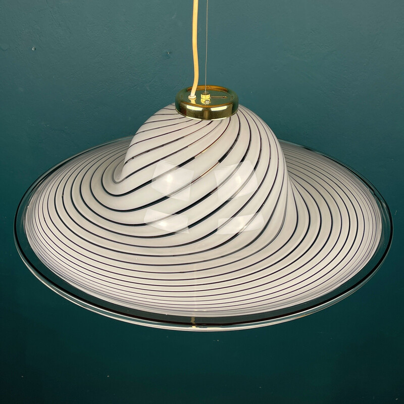 Vintage Murano glass pendant lamp, Italy 1970s