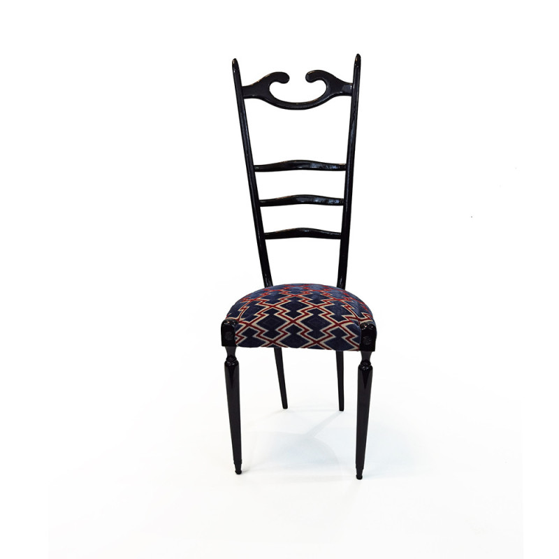Pareja de sillas "Chiavari" de época de Paolo Buffa, 1950