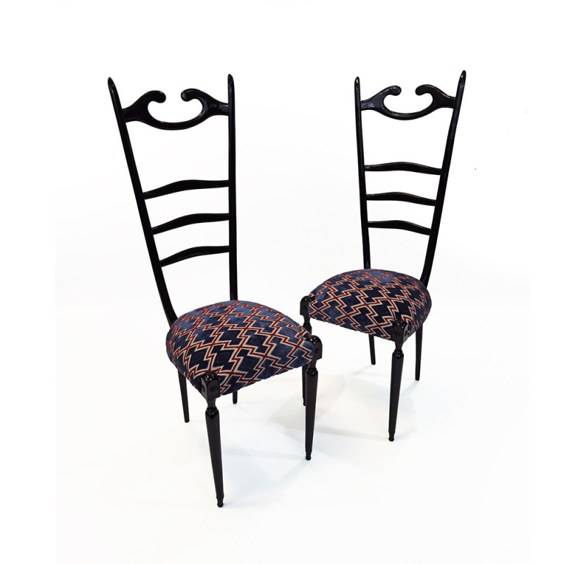 Par de cadeiras vintage "Chiavari" de Paolo Buffa, 1950s