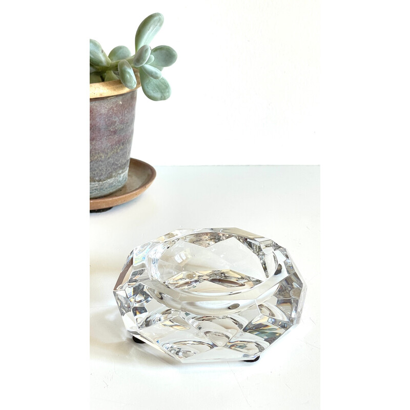 Vintage ashtray in Baccarat crystal, France