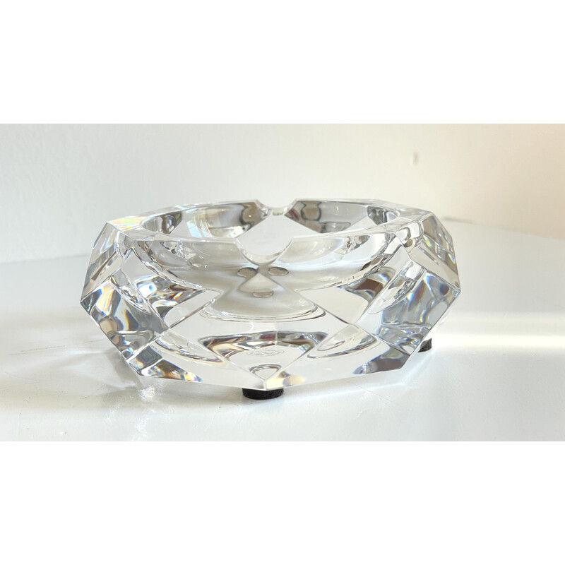 Vintage ashtray in Baccarat crystal, France