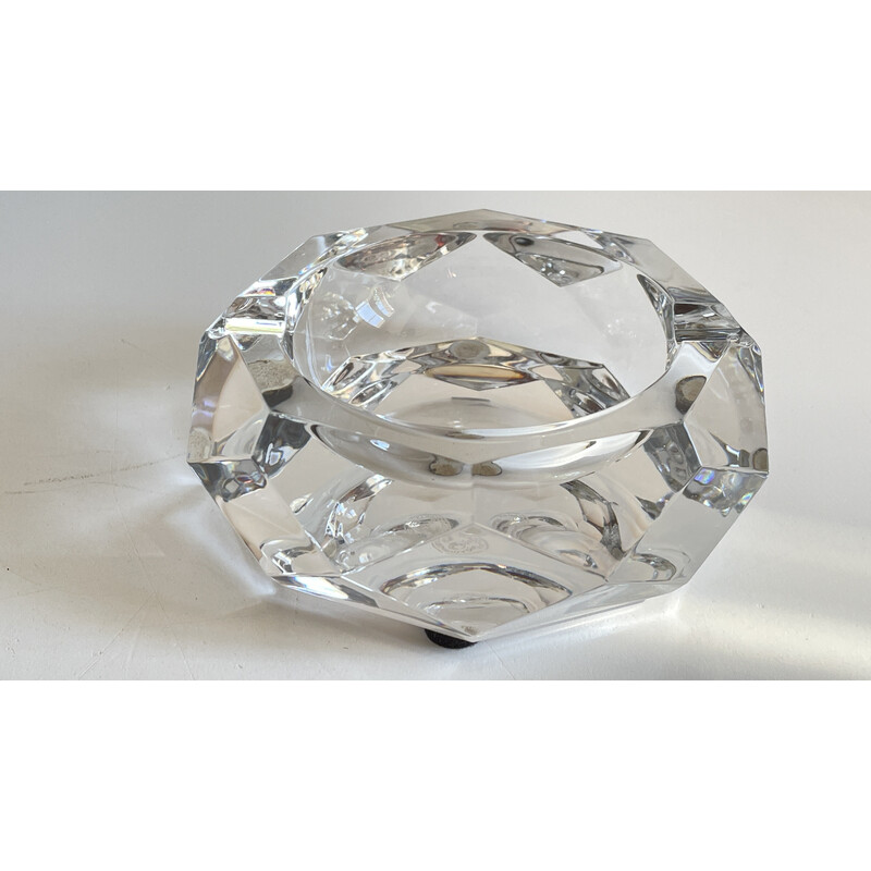 Vintage ashtray in Baccarat crystal, France