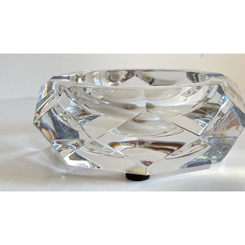 Vintage ashtray in Baccarat crystal, France