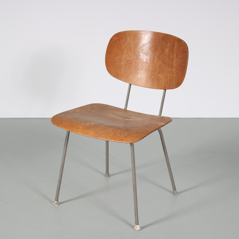 Vintage stoel "116" van Wim Rietveld voor Gispen, Nederland 1950