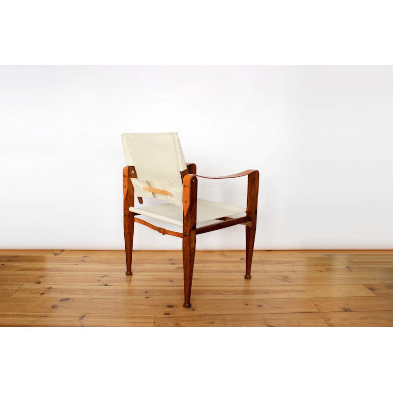 Armchair "safari" Kaare Klint in rosewood Rio - 1970s