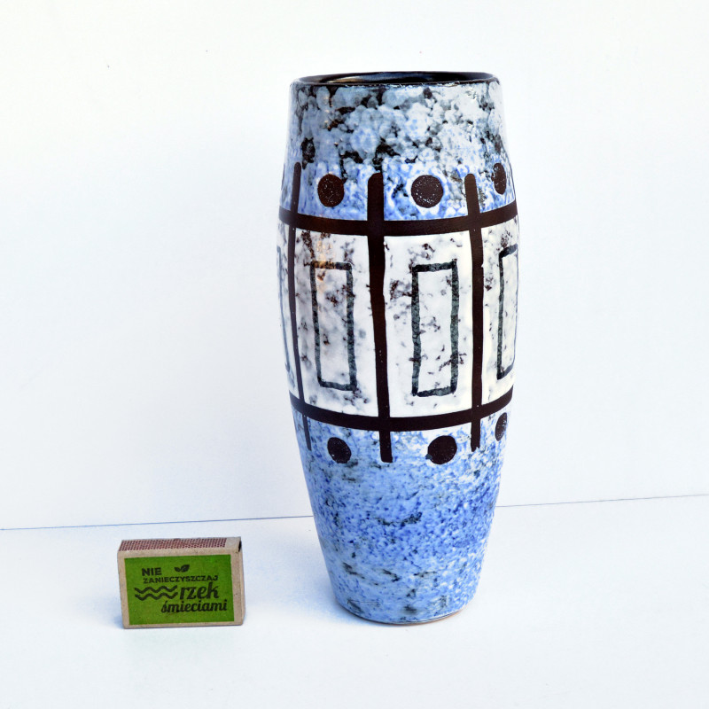 Jarrón de cerámica vintage de Ü Keramik, Alemania años 60