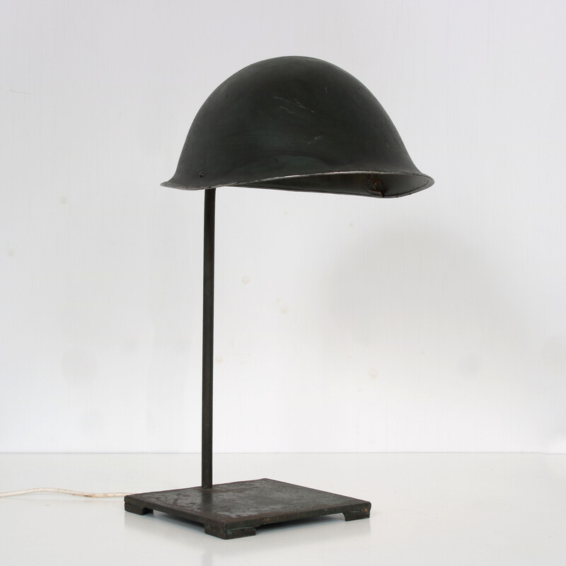 Lámpara de mesa Pop Art "casco", años 70