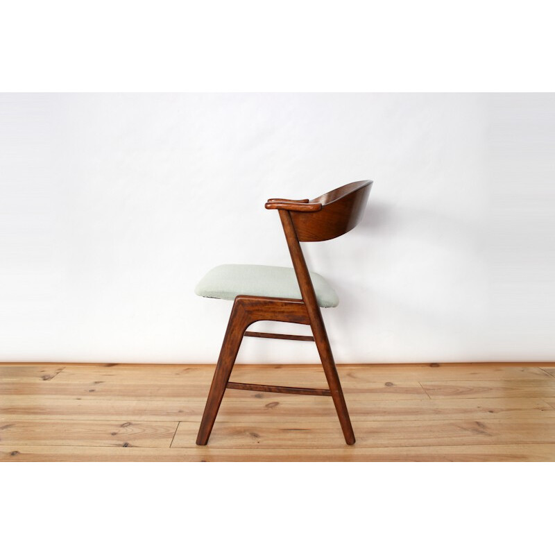 Table chair with chestnut armrests "Kai Kristiansen" 1950s