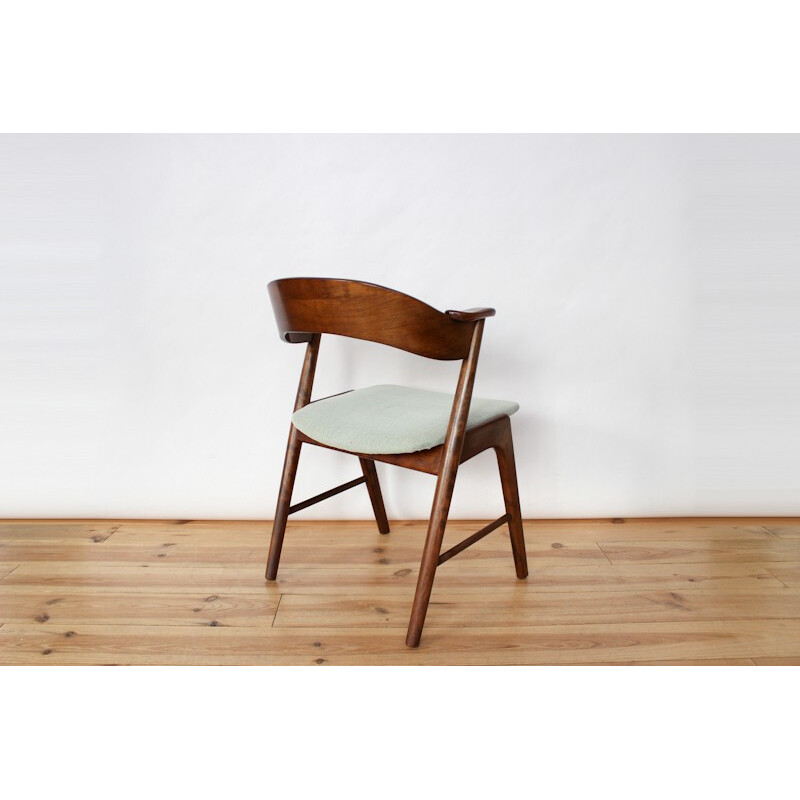 Table chair with chestnut armrests "Kai Kristiansen" 1950s