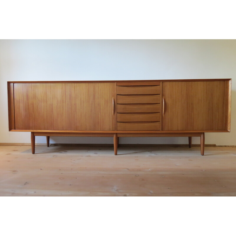 Danish sideboard with twin tambour doors Model number 76 by Arne Vodder - 1960s