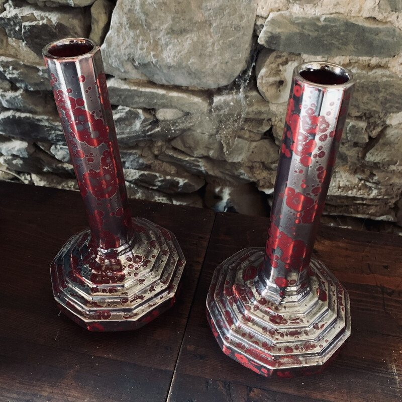 Ein Paar Vintage-Vasen von Fives Lille