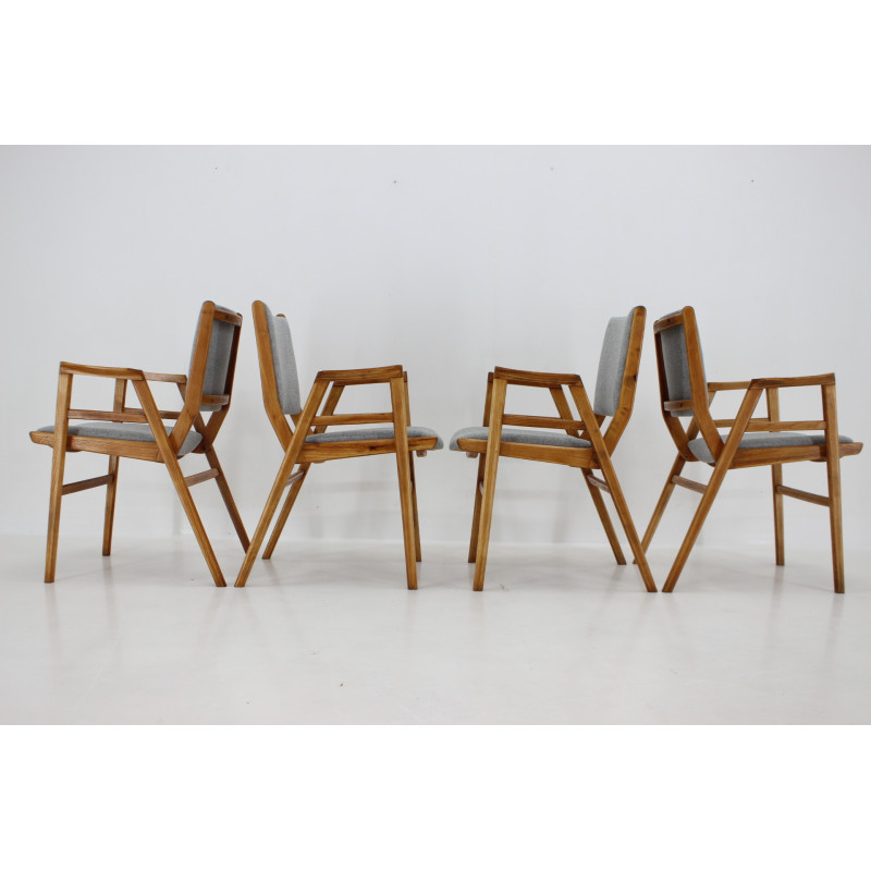 Ensemble de 4 chaises vintage par Frantisek Jirak, Tchécoslovaquie 1960