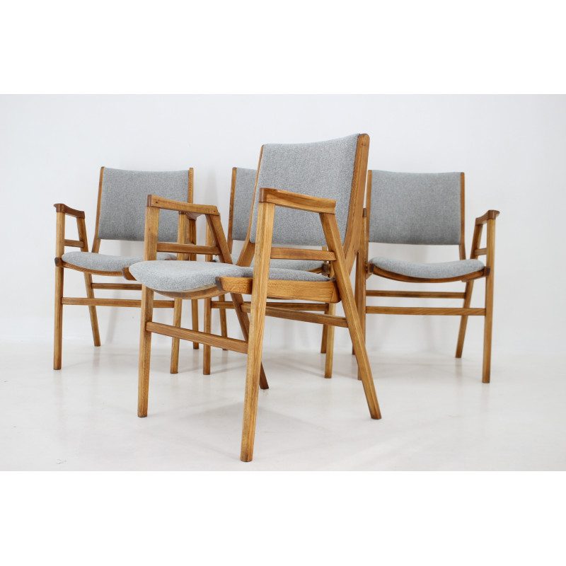 Set of 4 vintage dining chairs by Frantisek Jirak, Czechoslovakia 1960s
