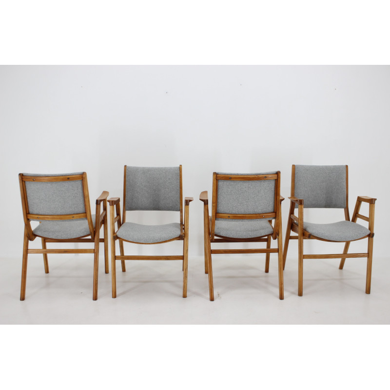 Set of 4 vintage dining chairs by Frantisek Jirak, Czechoslovakia 1960s