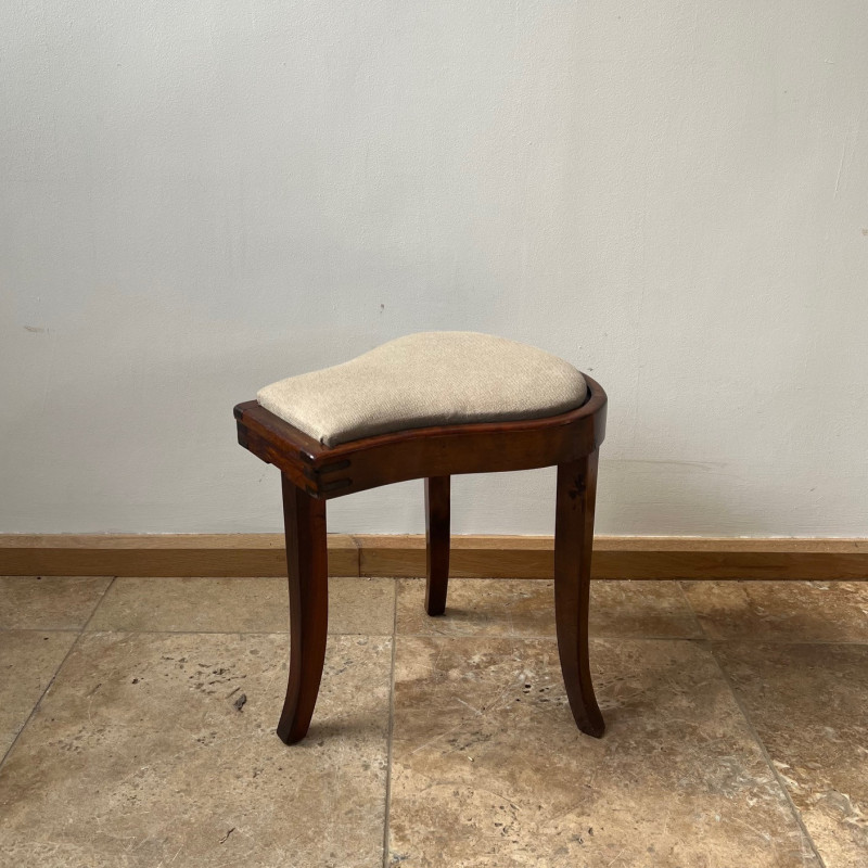 Tabouret rembourré tripode vintage suédois, 1930