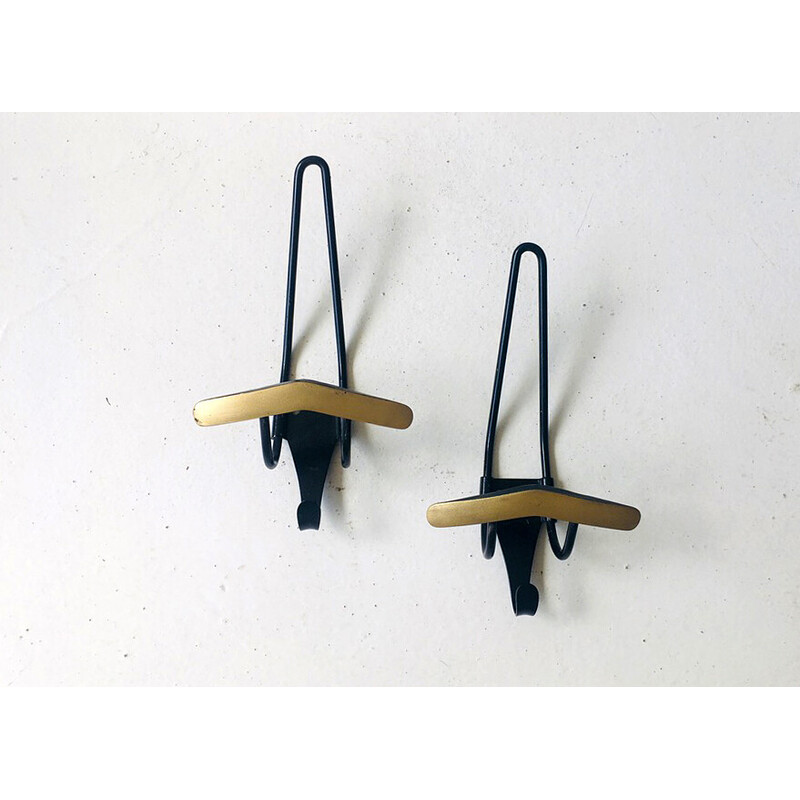 Pair of vintage coat racks, 1950s