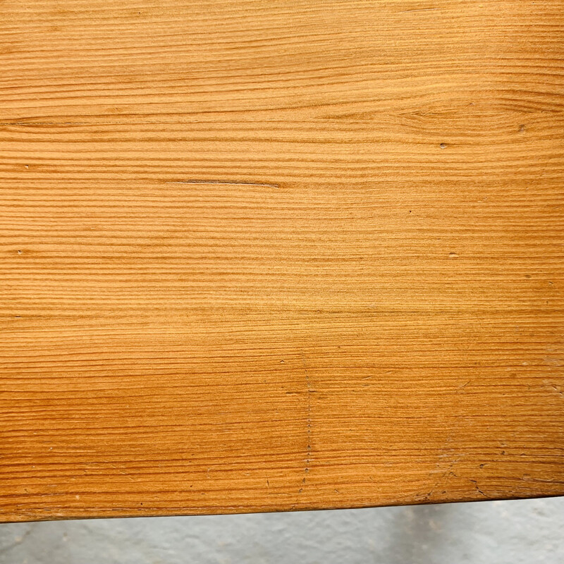 Pair of vintage chairs in blond wood, 1960