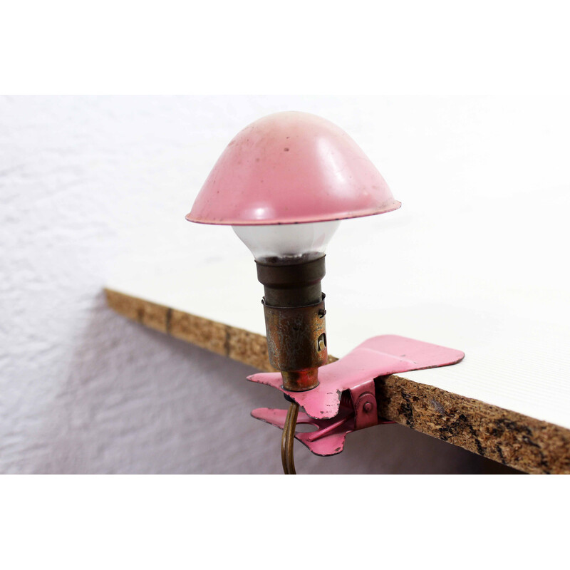 Vintage paddestoel lamp op clip, 1960-1970