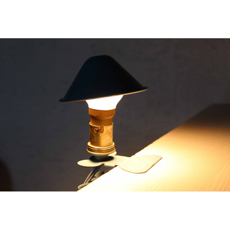 Vintage mushroom lamp on clip, 1960