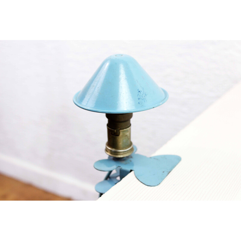 Vintage mushroom lamp on clip, 1960