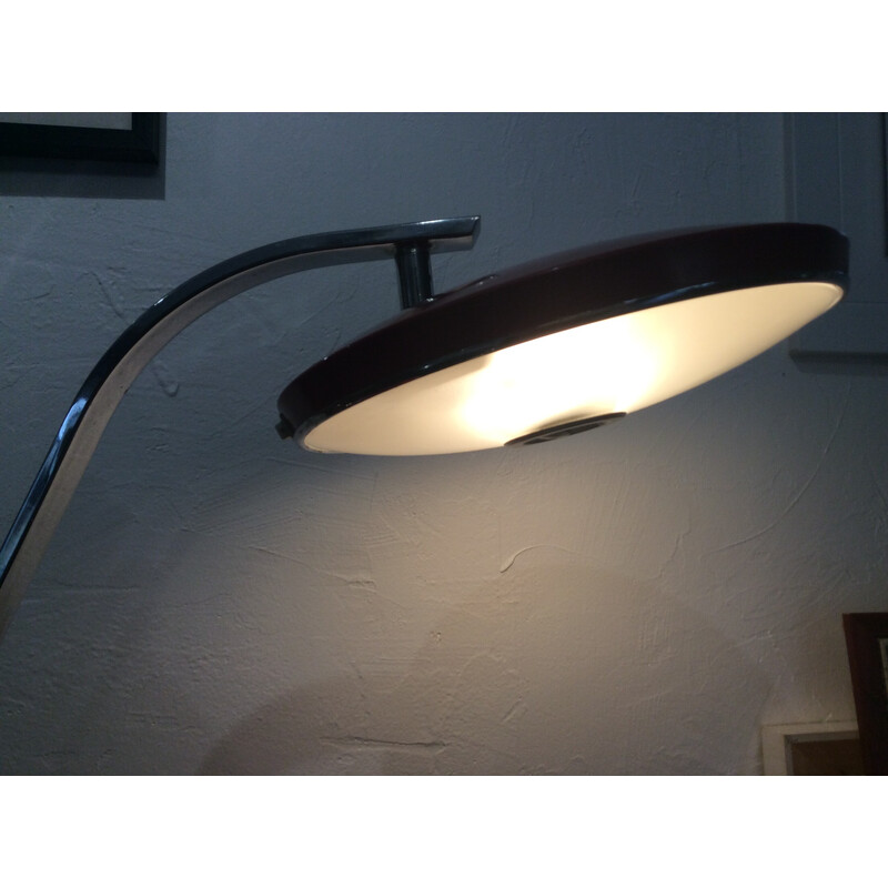 Bureaulamp Fase vintage rood