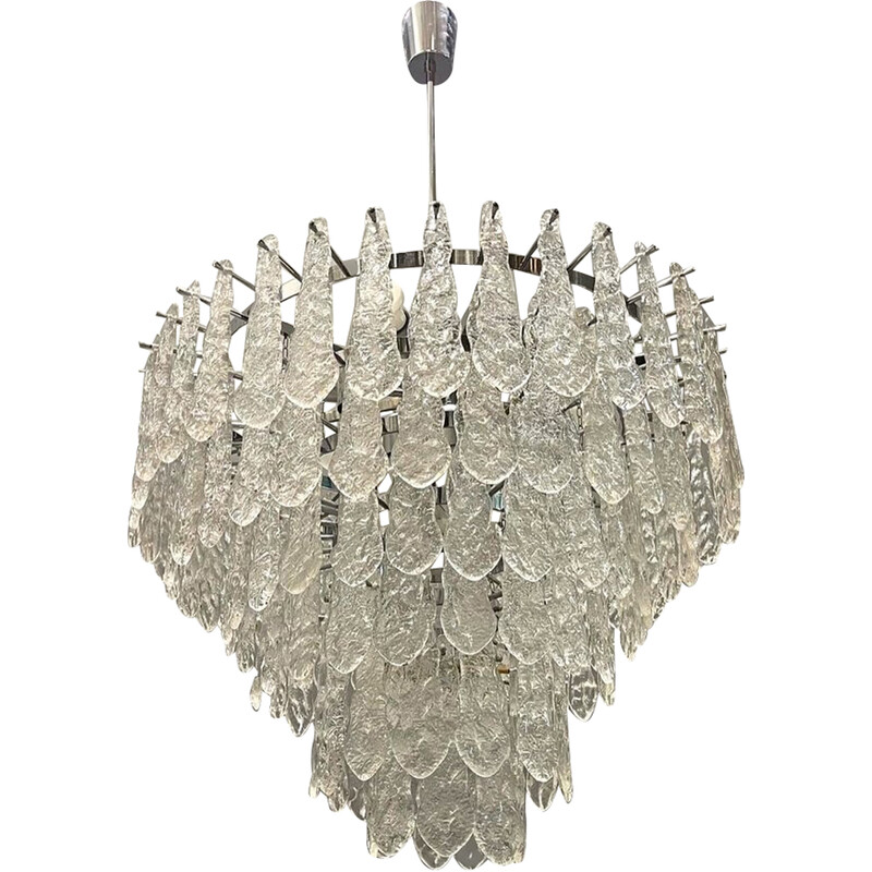 Italian vintage Murano glass chandelier, 1970s