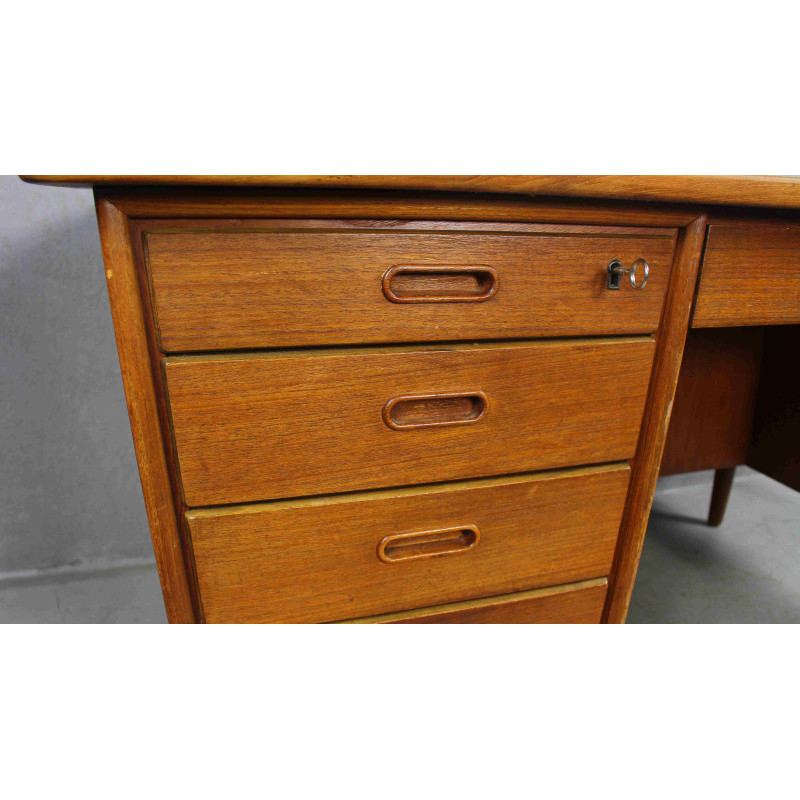 Danish vintage teak desk by Svend A. Madsen, 1960s