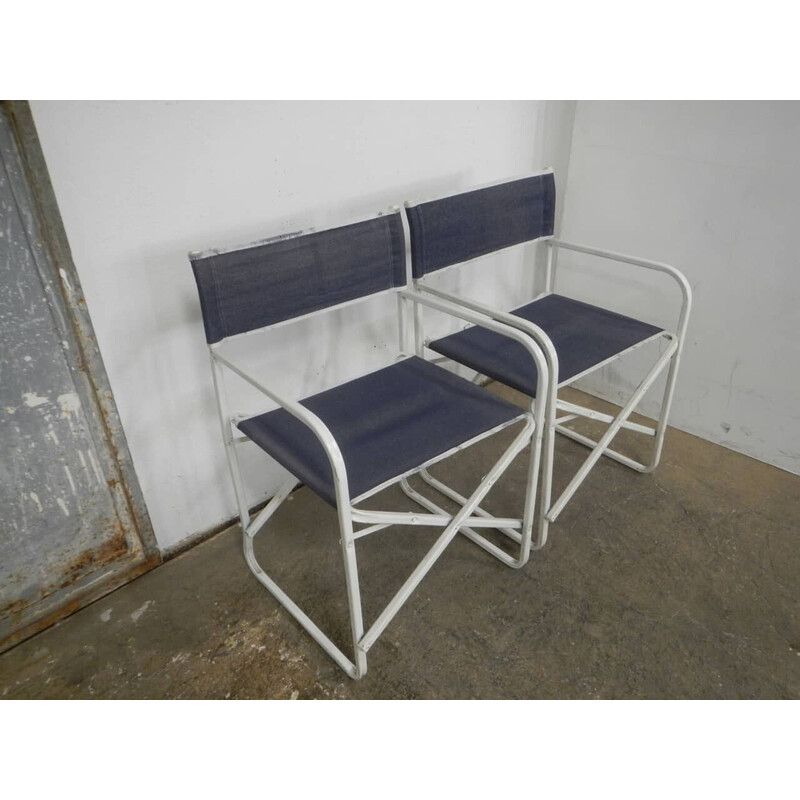 Par de cadeiras de jardim dobráveis vintage por Lerolin Thiene