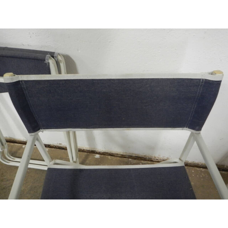 Pareja de sillas de jardín plegables vintage de Lerolin Thiene