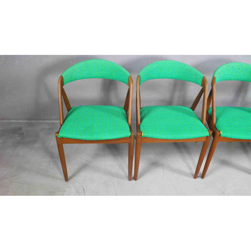 Set of 4 vintage teak dining chairs by Kai Kristiansen for Schou Andersen, Denmark 1960s