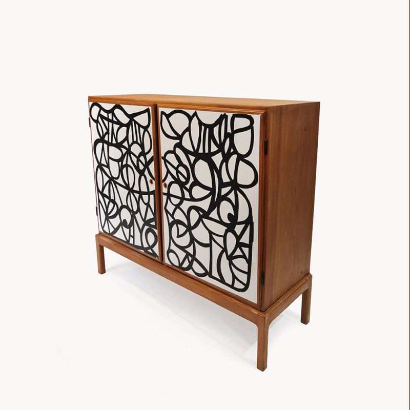 Credenza vintage a due ante di Børge Mogensen