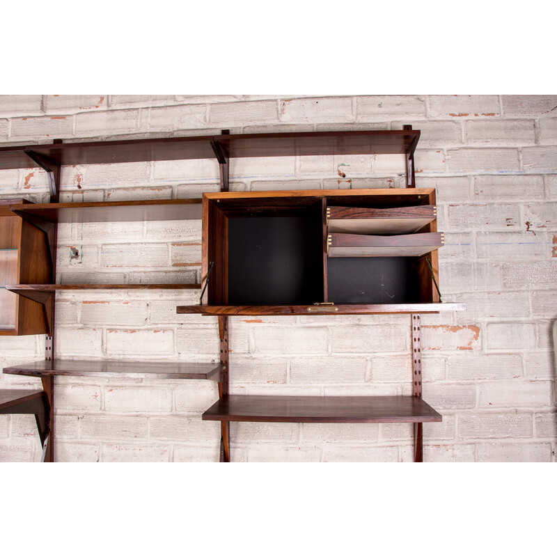 Danish vintage modular shelf in Rio rosewood by Poul Cadovius for Cado, 1960