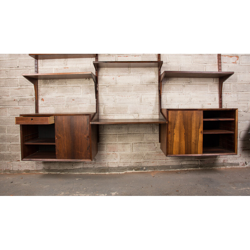 Danish vintage modular shelf in Rio rosewood by Poul Cadovius for Cado, 1960