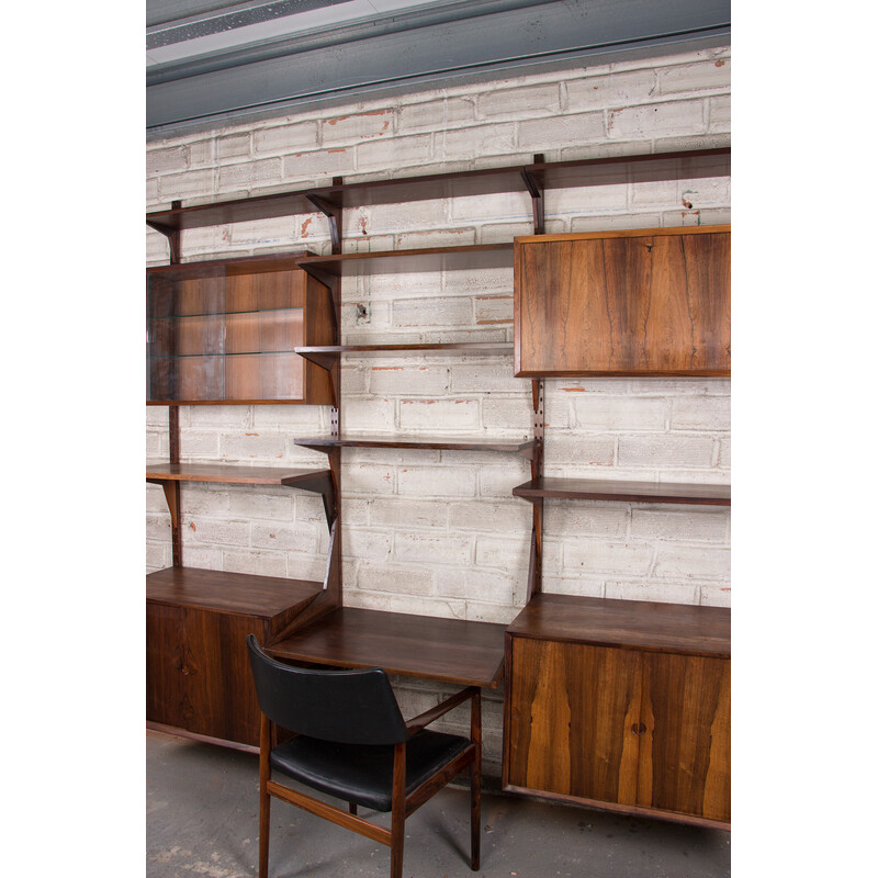 Deense vintage modulaire plank in Rio palissander van Poul Cadovius voor Cado, 1960